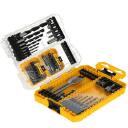 Dewalt Puure ja kruvikeeraja otsikute komplekt DT70785-QZ, 100 tk, TOUGHCASE+ kott, HSS puurid 2-8mm, kruvikeeraja otsikud 25mm