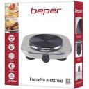 Beper Mini plīts P101PIA100, 1500W, 185mm, čuguna plāksne, termostats, gatavības indikators, aizsardzība pret pārkar&scaron;anu