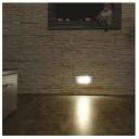 Emos LED Sissehitatud Seinalamp AMAL ZC0108, 12 x 5 cm, 1,5 W, Soe Valge, IP65, 60 lm, Alumiinium, Klaas