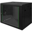Digitus Sienas montāžas skapītis DN-19 09-U-EC-SW, 60cm, 45cm, 50.5cm, 9U, melns, cinkotas sliedes