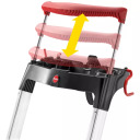 Household ladder L100 TopLine HAILO 038050807, aluminium, 8 steps