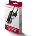 Axagon V&otilde;rguadapter ADE-AR 1000 Mbit/s, USB 3.2 Gen 1, Realtek RTL8153, RJ-45, Plug and Play, must