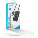 Vention USB garso kortelė CDRBB, 16 bit, 44100-48000 Hz, USB, 3.5 mm, 2 mygtukai, 0.15 m, juoda