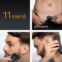 Braun Trimmeris AIO5560, 120min, 14 garuma soļi, iebūvēts akumulators, ātra uzlāde 5min, 100% ūdensizturīgs