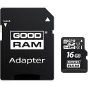 Goodram Atmiņas karte microSDHC M1AA-0160R12, 16GB, 100Mb/s, 10Mb/s, adapteris, magnētisma dro&scaron;s, triecienizturīgs