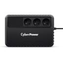 Cyberpower UPS BU650EG-FR, 650VA, 360W, AVR, 3xC/E, 8h laadimisaeg, 4ms &uuml;leminekuaeg, muudetud siinuslaine, must