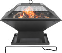 STEEL FIRE PIT WITH LID 45 X 45CM 99715 LUND
