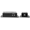 Lindy USB 2.0 prailgintuvas 42681, 50m, 4 RJ45 prievadai, juodas