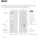 Club3D dokk CSV-1568 120W, 4 videot 16.2 Gbit/s, 4 USB 10G/5G, 1 Gigabit Ethernet, 2 audio, toiteadapter 120W