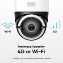 Viedā dro&scaron;ības kamera 4G LTE Cam S330 Dome 4K augsta iz&scaron;ķirtspēja ar saules paneli IP65 microSD līdz 128 GB T86P2321 Eufy
