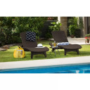 Sun loungers Pacific set 2 pcs + table brown KETER 29201591590 197x75x40.4cm 31.3kg
