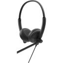 Dell Austiņas WH125 520-BBLV, USB-A, melns, 20-20kHz, Boom mikrofons, Vadu savienojums