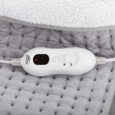 Foot warming device with 4 levels and remote control made of soft plush fabric with removable thermal lining 140W Grey AD7432 Adler