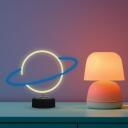 Manta Dekoratīvā lampa SNL38BLT, 5W, 30cm, 24.5cm, 3xAA, USB, 5V, plastmasa, 2m vads, LED, Planēta