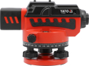 Auto līmeņa 32x ar statīvu un nivelē&scaron;anas stabu, YATO, YT-30553, precizitāte 1.0 mm/30 m, darba diapazons 100 m, IP54 aizsardzība.