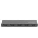 Digitus HDMI jagaja DS-45323, 4K/60Hz, 18 Gbps, 4 v&auml;ljundit, Micro USB toide, ESD kaitse