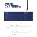 Teltonika mar&scaron;rutētājs PR1US440 4 dBi, 698 ~ 960 MHz, 1710 ~ 2690 MHz, SMA Male, kabeļa pagarinātājs