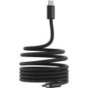 Кабель с подключением USB C к USB C быстрой зарядкой 60 Вт магнитной фиксацией и плетёным покрытием OnWire 60MG C-C 60W Magnet Braided 1 m Черный CND-CCMG60AB15B CANYON