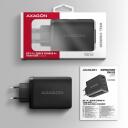 Axagon seinakl charger ACU-DPQ100 100W, 100-240V, 3 porti, QC 4+, PD 3.0, must, toite kaitse