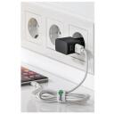 Goobay strāvas adapteris Dual USB lādētājs 44951, 2xUSB 2.0, 5V, 2.4A, 12W, melns, ātrā uzlāde