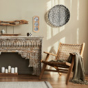 Retro laikapstākļu stacija, BIOTERM, 094112, dabīgs koks, sudraba ciparnīcas, 960-1060 hPa, 0-100% mitrums, -20°C līdz +50°C