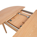 Ēdamistabas galds TROYES D100+32xH75cm, ozols 21423