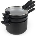 Russell Hobbs Saliekams metāla marmora katliņu un pannu komplekts RH01840EU7, 4 gab, 3,6 kg, melna, nerūsējo&scaron;ais tērauds