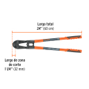 Skrūvju griezējs 11mm, 70cm 24" 12833 CP-24X Truper