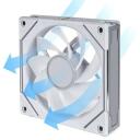 Lian Li Kompiuterio ventiliatorius UNI FAN SL-INF 120 REVERSE BLADE G99.12RSLIN1W.00, 120mm, 2100RPM, 63.6CFM, 32dB, FDB, 7 mentės