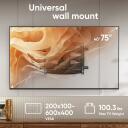 Крепление для телевизора Onkron M6L-B, 40-75 дюймов, максимальная нагрузка 45.5 кг, VESA 200 x 100 - 600 x 400 мм