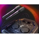 Nešiojamas Bluetooth garsiakalbis 100 W RMS galios su TWS ryšiu FM radiju USB microSD palaikymu ir RGB apšvietimu PS-710 Juodas SV-021696 SVEN