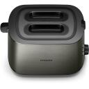Philips Tosteris HD2651/80, 1050 W, 230 V, 50-60 Hz, 2 riekelės, Titano spalva, Metalinis korpusas, 8 rudos spalvos lygiai