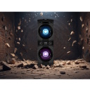 Super šventinis Party Box su Karaoke Naujųjų metų vakarėliams 500W Bluetooth FM USB LED ekranas AC maitinimas juodas PS-1500 SV-022020 Sven