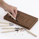 Mini medžio kaltas 135mm - 12 vnt KREATOR KRTH23602 6mm galvutės plotis, 25mm ašmenų ilgis