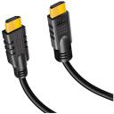 Logilink HDMI kabelis, aktīvais, CHA0025, 25 m, 4K, melns, HDMI A tips (vīrie&scaron;u), zelta kontakti