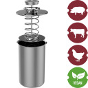 Nerūdijančio plieno presuoto kumpio gaminimo rinkinys BROWIN 313115, 1.5 kg, su priedais