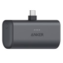 Super ērts un kompakts ārējais uzlādes akumulators 5000 mAh 12 W ar iebūvētu USB-C konektoru melns A1653H11 Anker