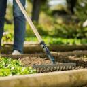 Gardena Rake PureLine 36cm 7028401, 14 terasest harja, 36cm t&ouml;&ouml;laius, puidust vars