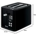 Tefal Toasteris Smart N' Light TT640810, 850W, 2 riekelės, 7 rudos lygiai, pakartotinis &scaron;ildymas, automatinis i&scaron;jungimas