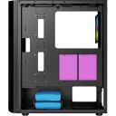 Gembird Datora korpuss CCC-FC-400X, 350mm, 200mm, 440mm, 4.4kg, Tempered glass, SPCC, Midi Tower, RGB, 2xUSB 3.0, 4x2.5" bays