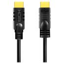 Logilink HDMI kabelis, CHA0020, 20 m, aktīvs, HDMI A tips vīrie&scaron;u, melns, 4K atbalsts, apzeltīti kontakti