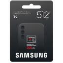 Samsung T9 microSD kaart MB-MH512T/WW, 512 GB, 200 MB/s, 130 MB/s, UHS-I, U3, V30, A2, veekindel, l&ouml;&ouml;gikindel