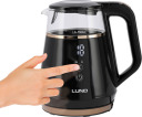 Elektriskā tējkanna ar temperatūras kontroli, LUND, 68216, 1L, melna, LED apgaismojums, 900-1100W, divkāršās sienas.