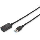 Digitus USB 3.0 aktiivne pikenduskaabel DA-73104, 5m, 5 Gbps, aktiivne kaabel, USB A/USB A M/N