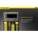 Nitecore Зарядное устройство INTELLICHARGERNEWI4 1500mA, 4 слота, поддержка аккумуляторов 3.7V и 4.35V, ACD технология