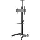 Sbox grīdas/mobilais statīvs FS-446-2, 37-70 collu, 70kg, 600x400, augstuma regulē&scaron;ana 1200-1600mm, kabeļu pārvaldība