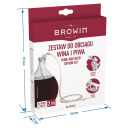 Vyno sifono žarna su rankena ir spaustuku BROWIN 353015 200 cm