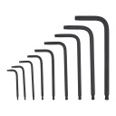 KOMPAKTS L FORMAS TORX ATSLĒGU KOMPLEKTS, COMPACT L-FORM TORX KEY SET - 9 PC, 4932492703 MILWAUKEE