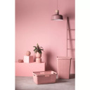 Skalbinių krepšys iš džiuto 46L 59x39x26cm rožinis 0808091204 Curver