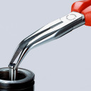 Sānu griešanas knaibles ar smailu galu, KNIPEX, 26 25 200, 200 mm, HRC 61, elastīgas precīzās virsmas